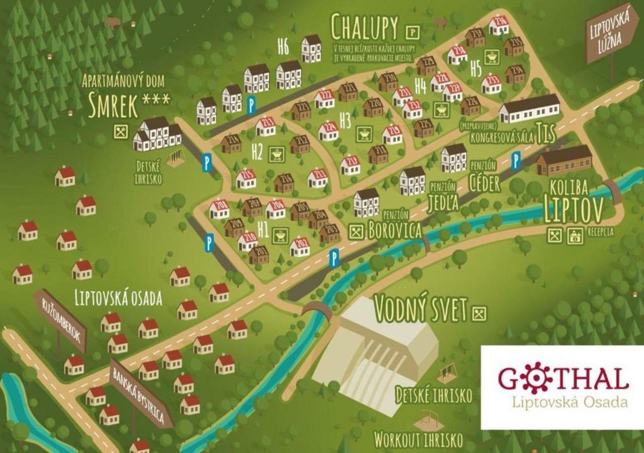 Rezort Gothal Apartmany A Penziony โดโนวาลี ภายนอก รูปภาพ
